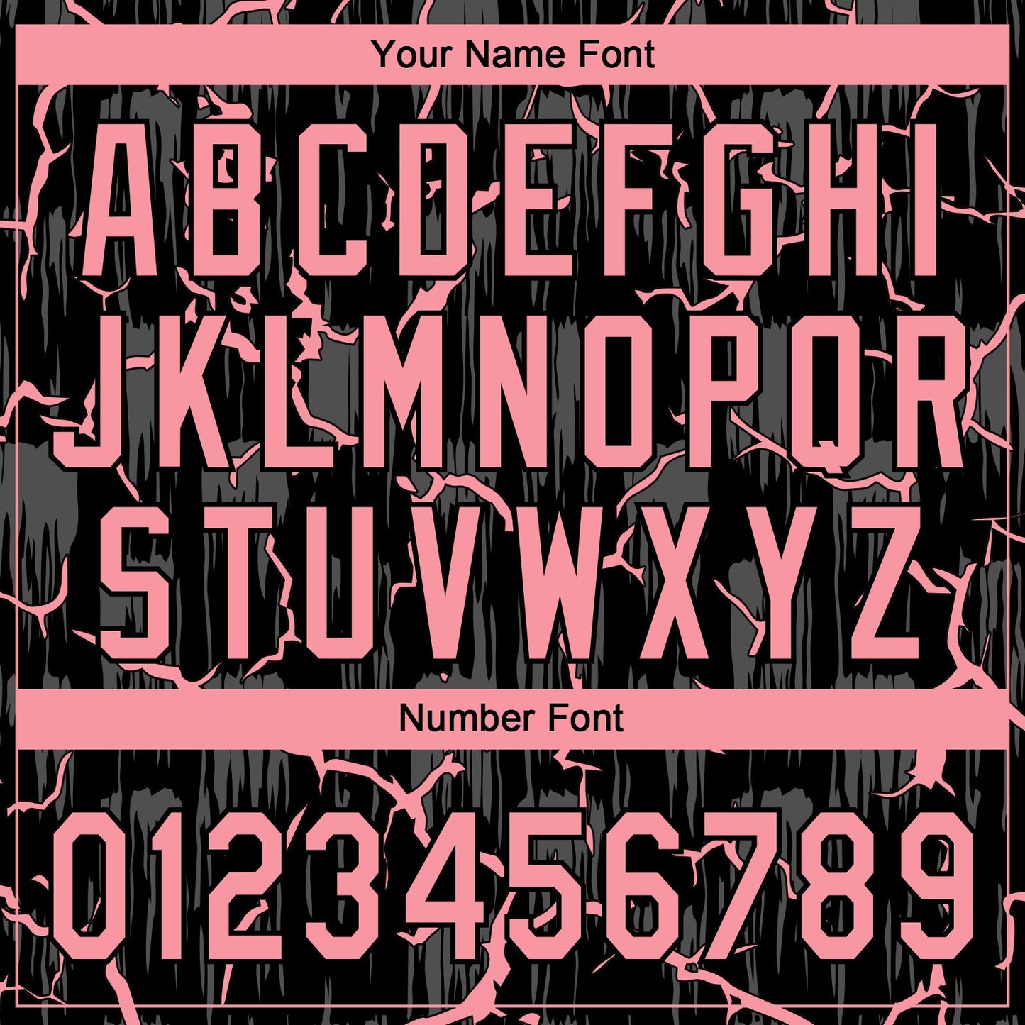 Custom Black-Medium Pink Raglan Sleeves Neon Lightning Crackle Two-Button Unisex Softball Jersey