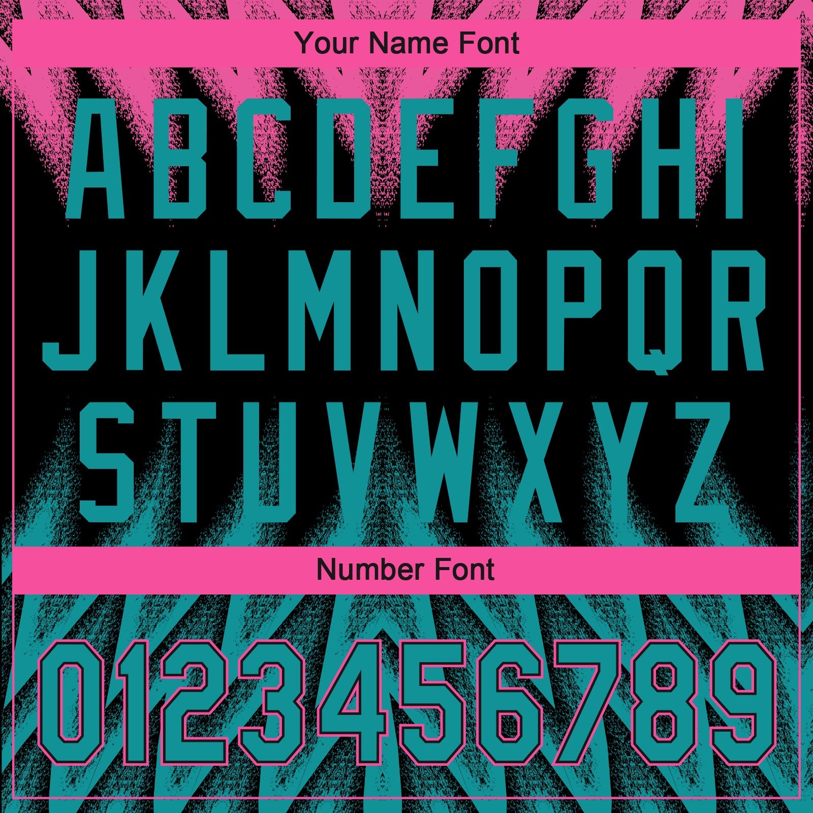 Custom Black Teal-Pink Raglan Sleeves Abstract Geometric Chevron Zigzag Two-Button Unisex Softball Jersey
