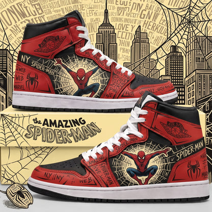 Limited Edition Spiderman Fan Shoes — Anime High Top Sneaker Gift
