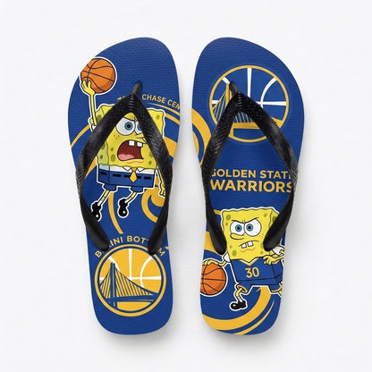 Funny Sponge Basketball Flip Flops, Sport Fan Beach Sandals | 30 Teams Available