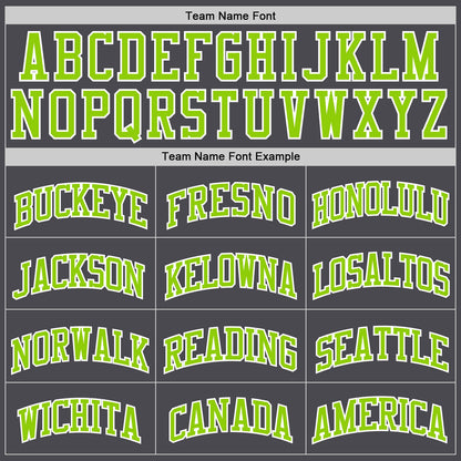 Custom Steel Gray Neon Green-White Authentic Basketball Jersey