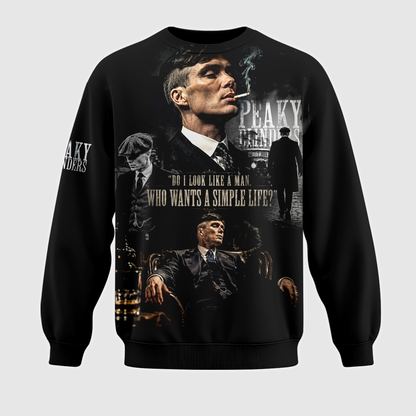 Peaky Blinders Inspired Apparel Collection — Black Gangster Graphic Hoodie, Zip Hoodie, Sweatshirt & T-Shirt
