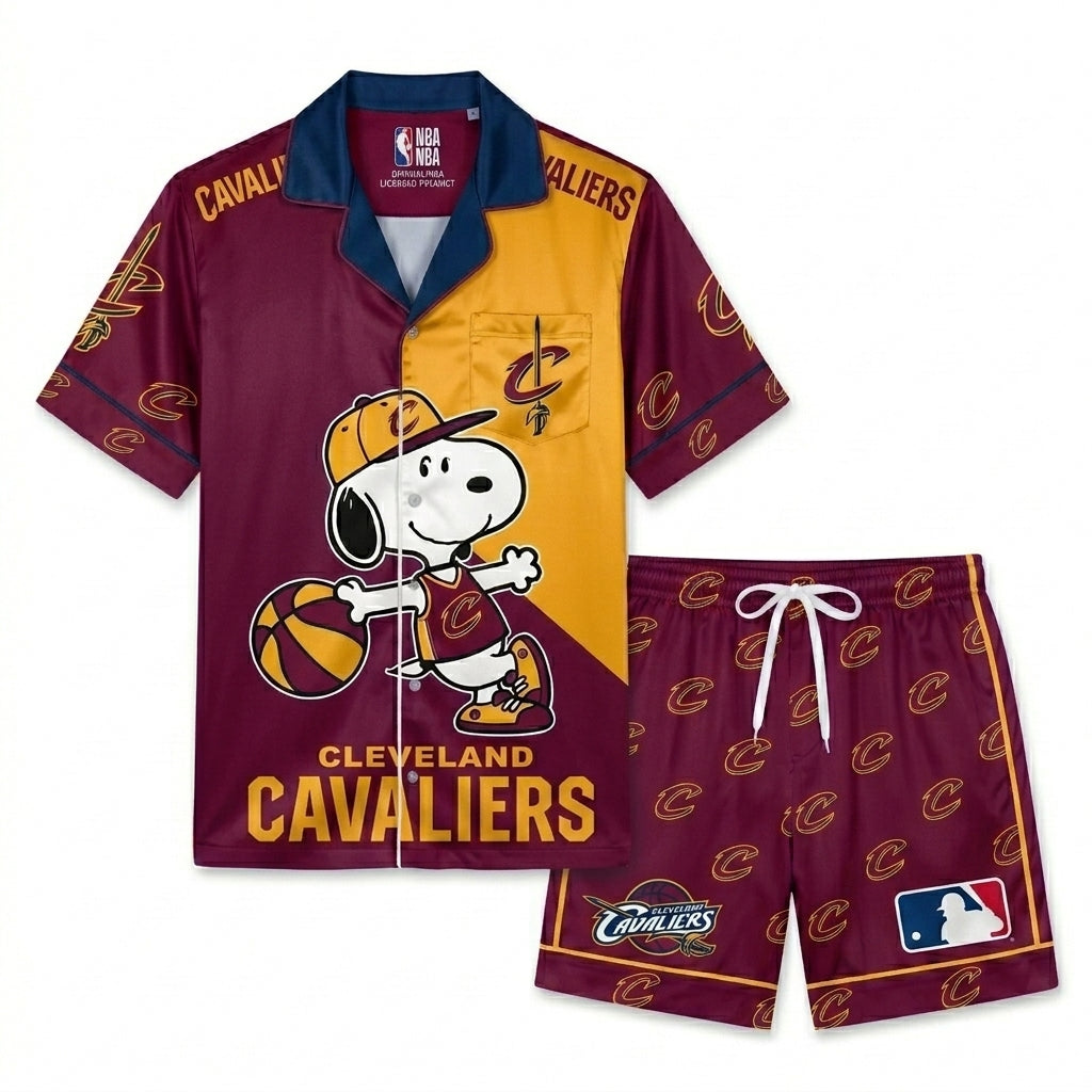 SHORT-SLEEVE PAJAMAS SET FOR BASKETBALL FAN