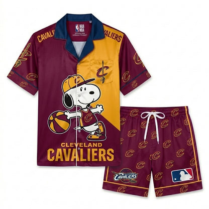 SHORT-SLEEVE PAJAMAS SET FOR BASKETBALL FAN