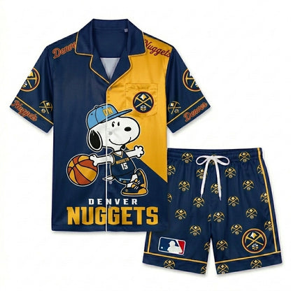 SHORT-SLEEVE PAJAMAS SET FOR BASKETBALL FAN