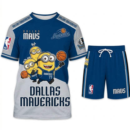 All 30 Teams Available-COMBO GIFTS FOR BASKETBALL FAN | Sport Fan Set — T-Shirt + Shorts