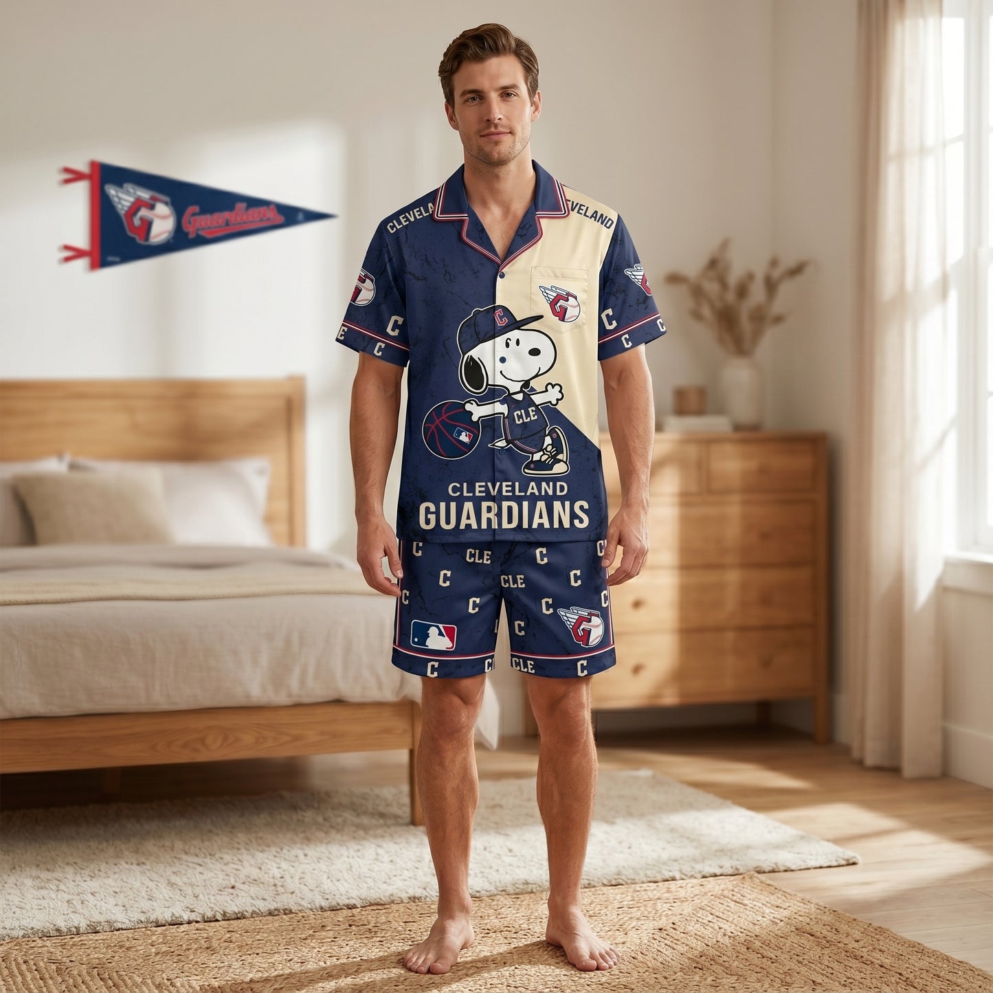 SHORT-SLEEVE PAJAMAS SET FOR SPORT FAN
