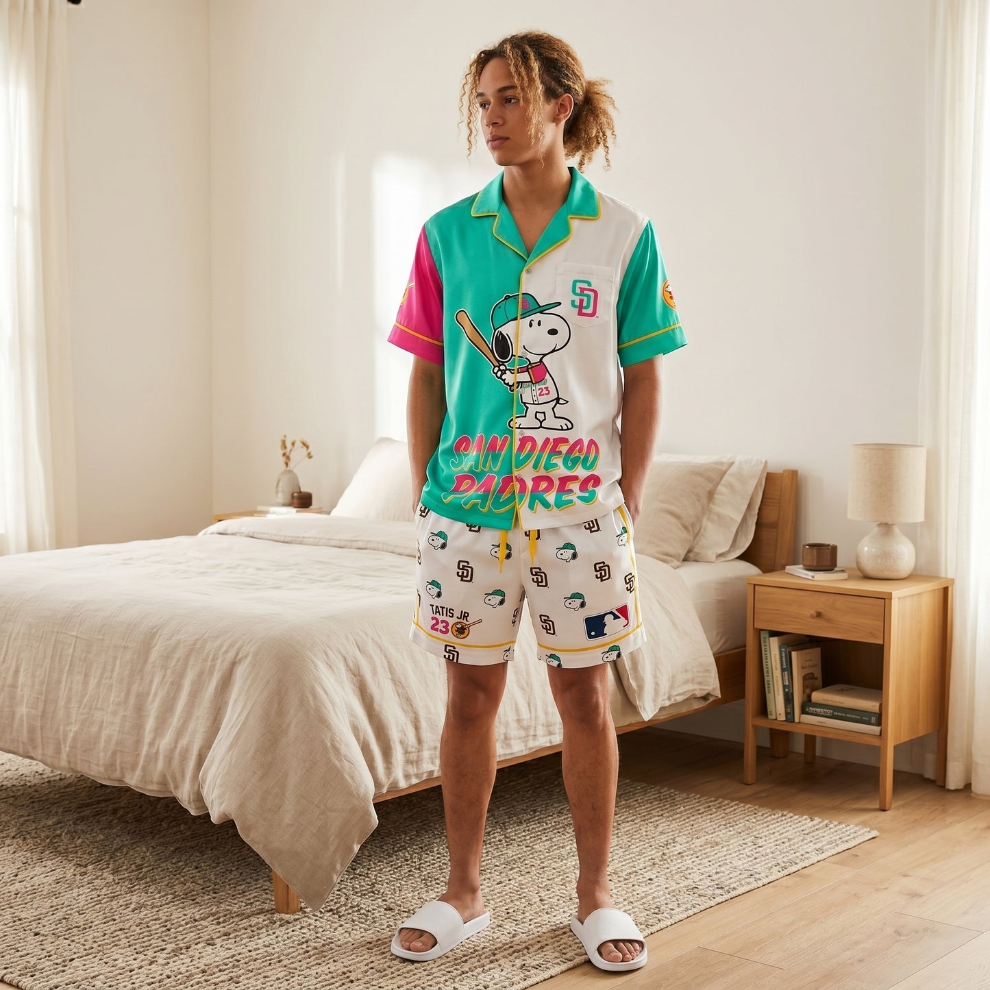 SHORT-SLEEVE PAJAMAS SET FOR SPORT FAN