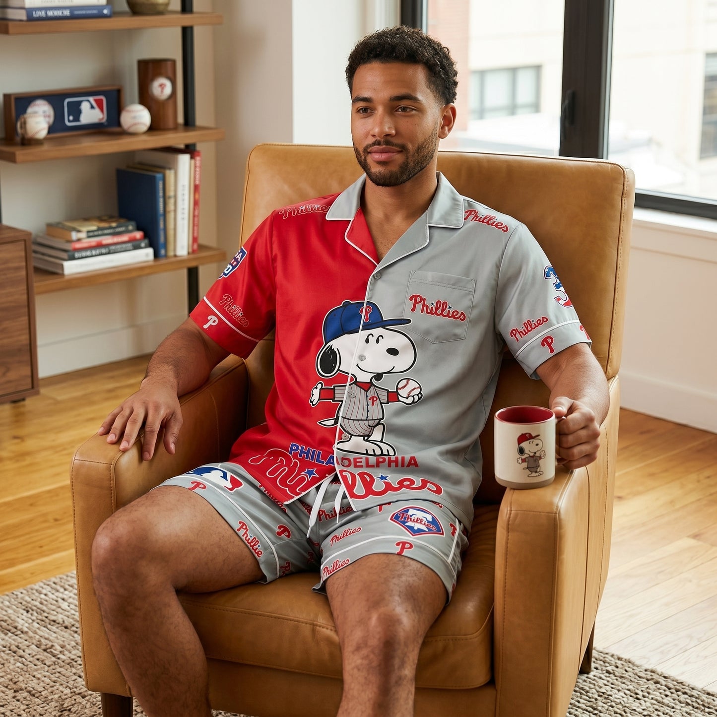 SHORT-SLEEVE PAJAMAS SET FOR SPORT FAN