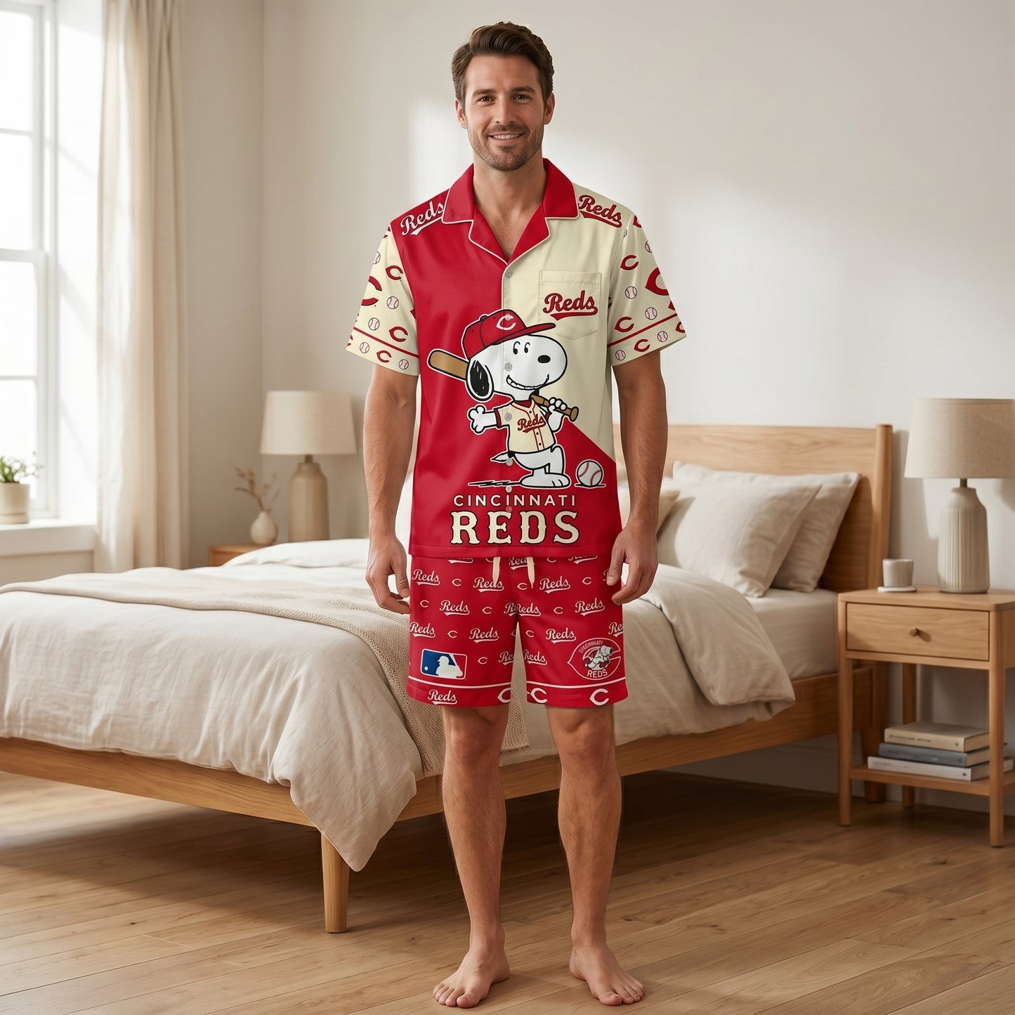 SHORT-SLEEVE PAJAMAS SET FOR SPORT FAN