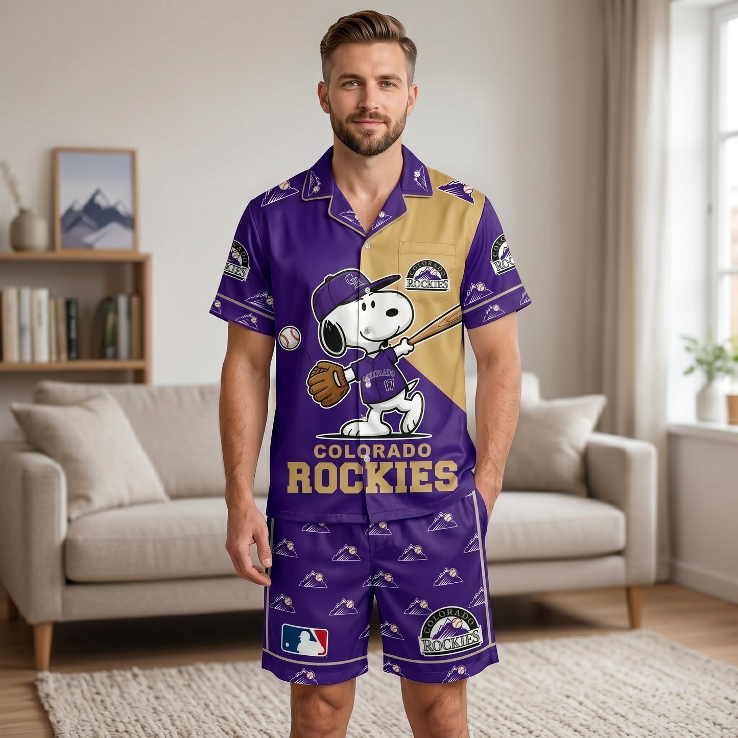 SHORT-SLEEVE PAJAMAS SET FOR SPORT FAN