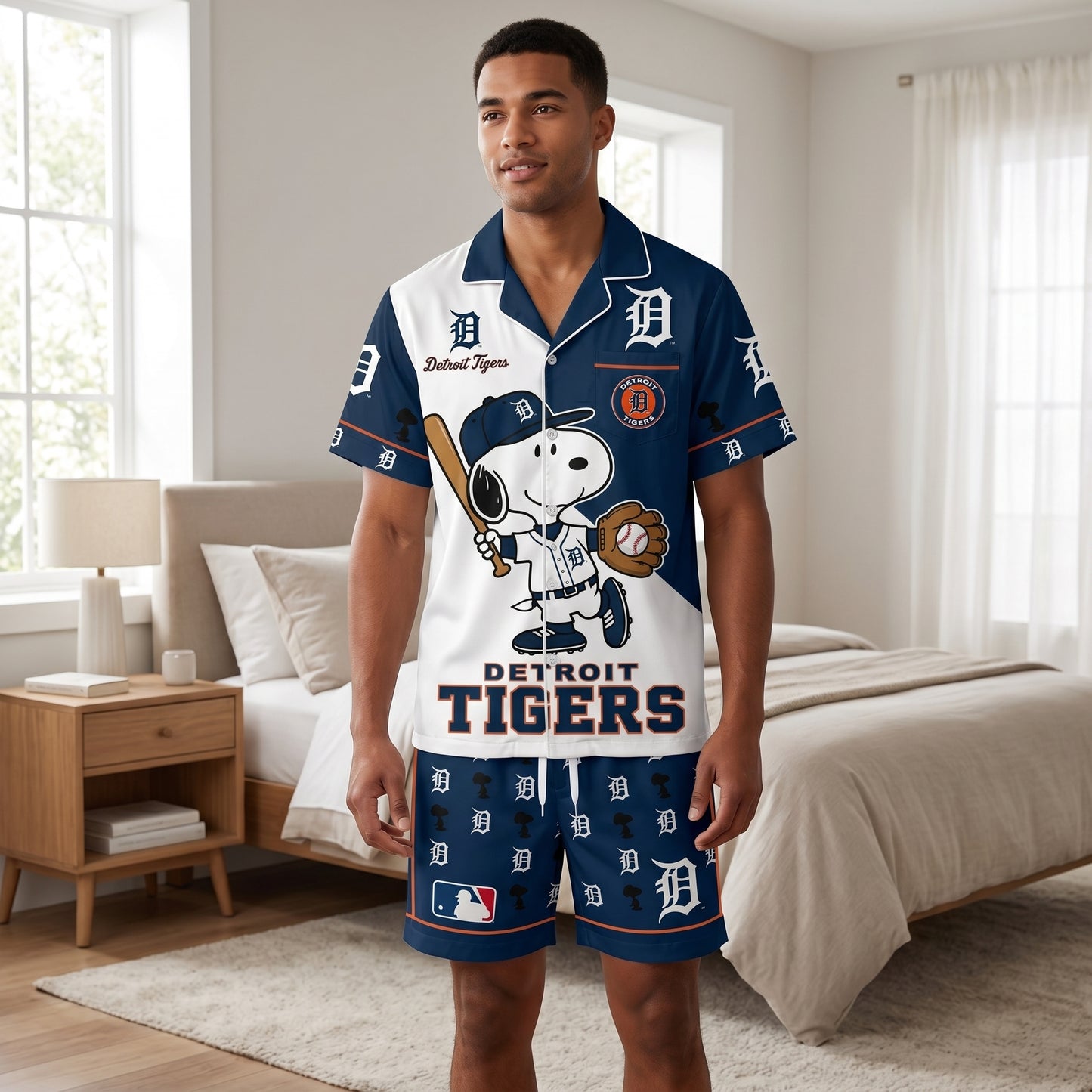 SHORT-SLEEVE PAJAMAS SET FOR SPORT FAN