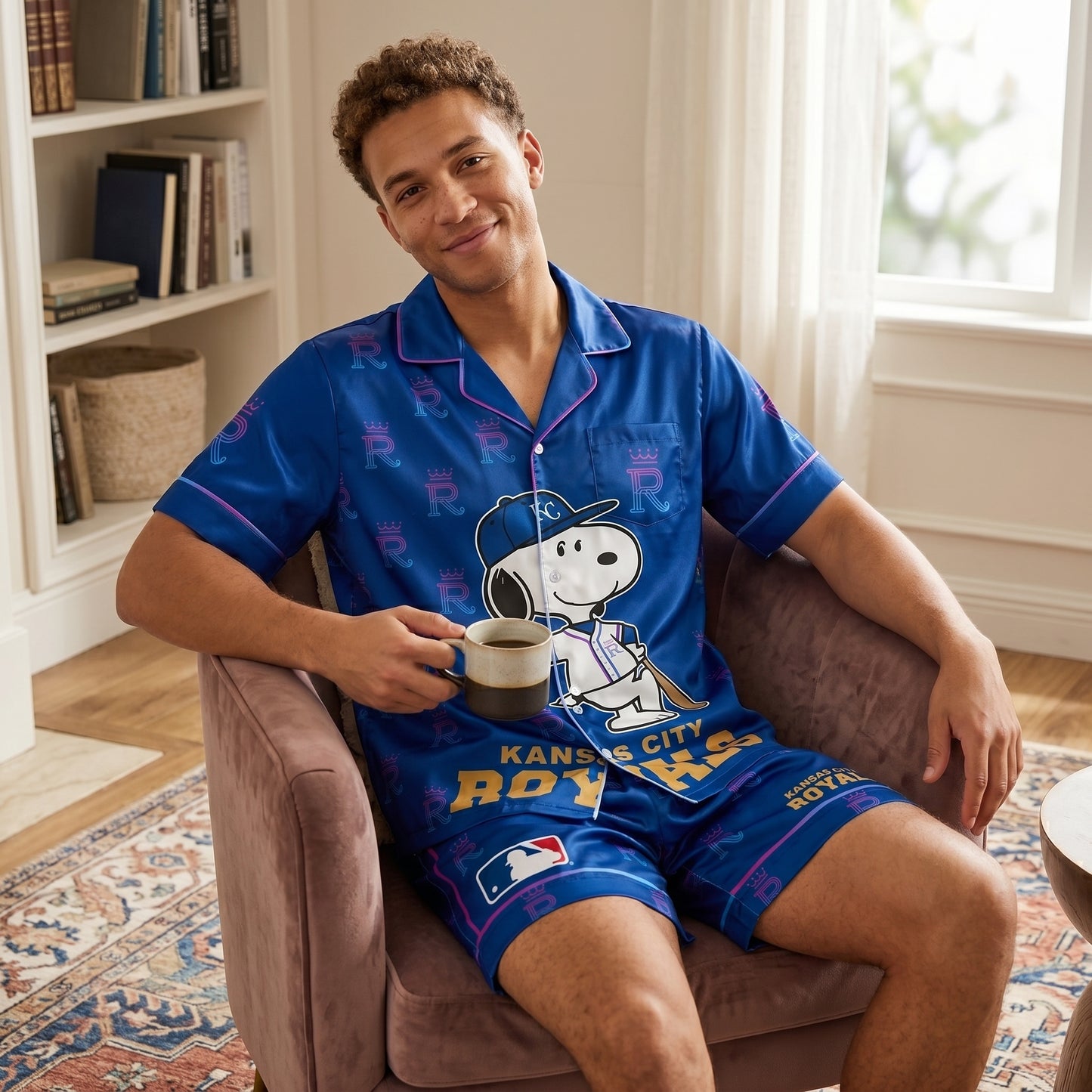 SHORT-SLEEVE PAJAMAS SET FOR SPORT FAN