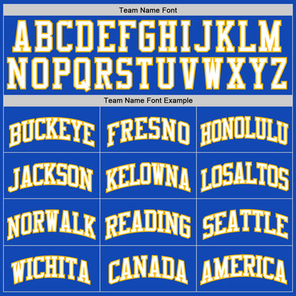 Custom Thunder Blue White-Gold Authentic Basketball Jersey