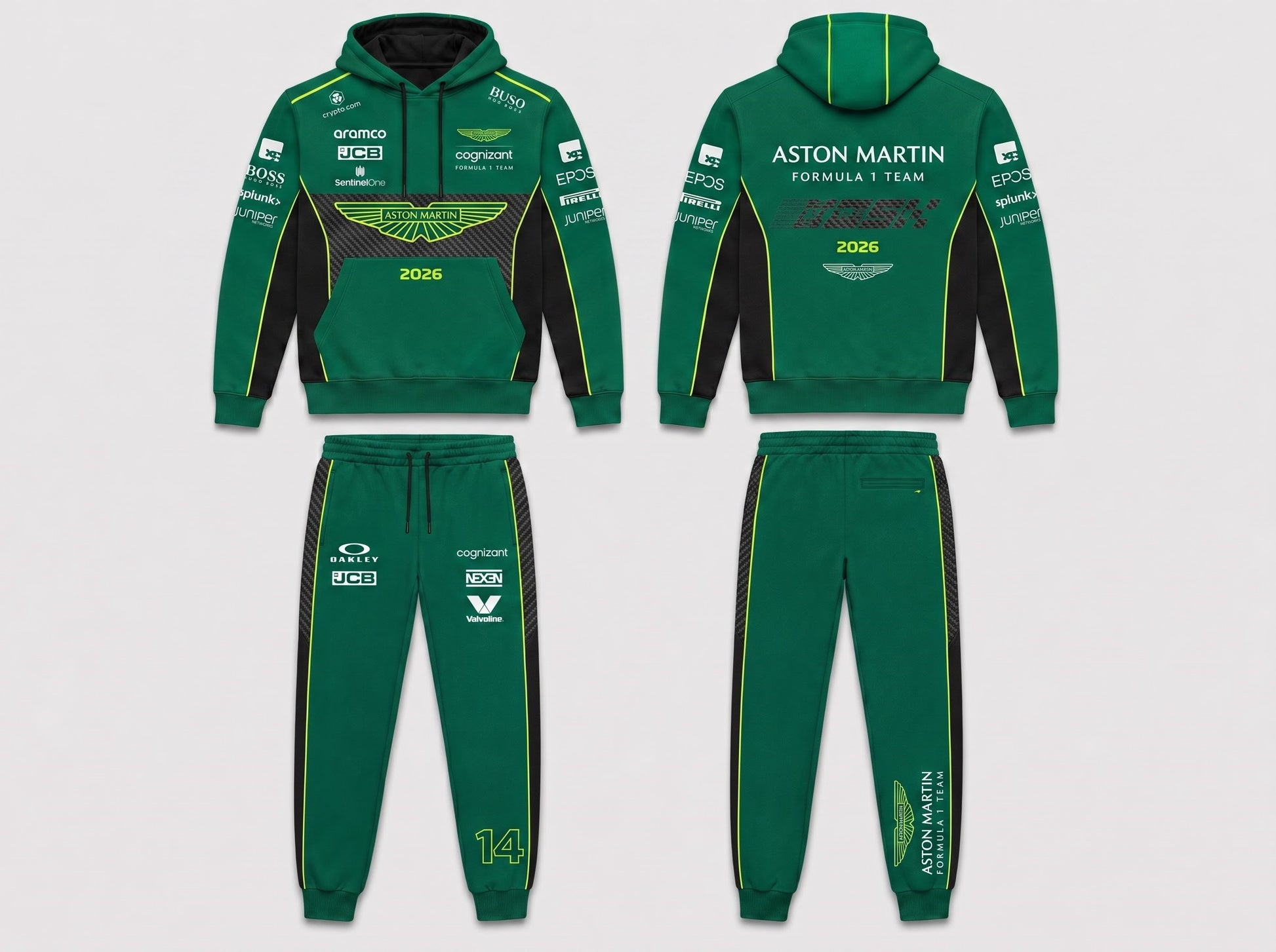 Formula Racing F1 Hoodie & Sweatpants Set — Motorsport Team Inspired Tracksuit — Racing Fan Outfit 2 - Custom Fan Apparel Image 7