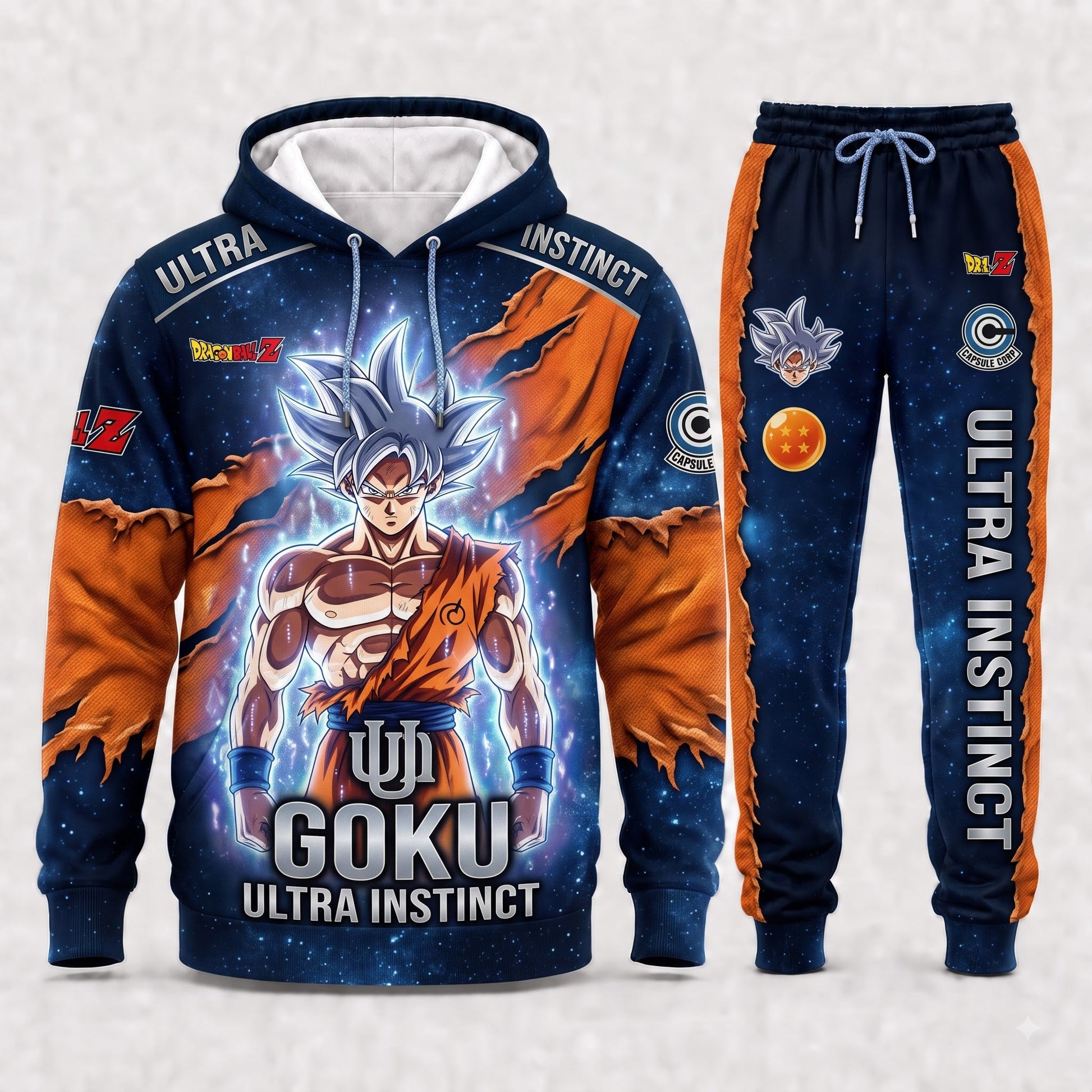Son Goku Hoodie & Sweatpants Tracksuit Set — Dragon Ball Z Inspired - Custom Fan Apparel Image 5