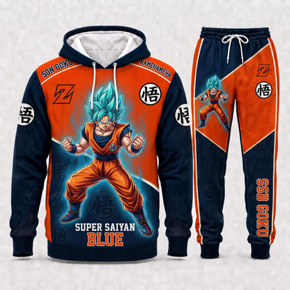 Son Goku Hoodie & Sweatpants Tracksuit Set — Dragon Ball Z Inspired - Custom Fan Apparel Image 4