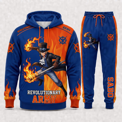 Sabo Hoodie & Sweatpants Tracksuit Set — One Piece Inspired - Custom Fan Apparel Image 1