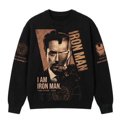 Black Long Sleeve Shirt, Comic Web Hero Inspired Back Print Tee, Superhero Fan Streetwear Gift