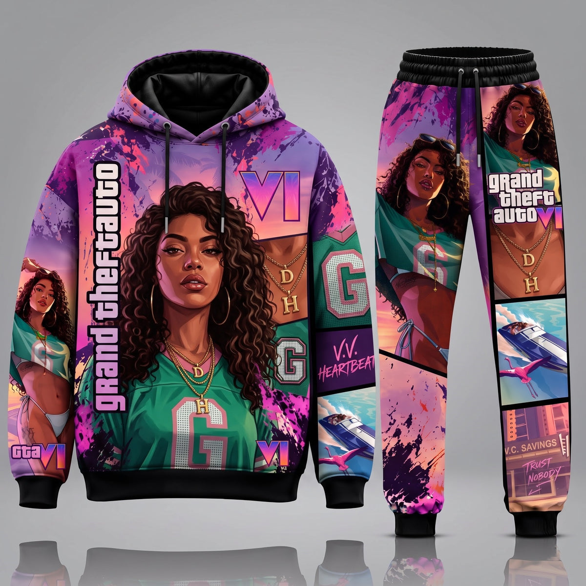 GTA VI Transformation Fan Set — GTA6 Hoodie & Sweatpants