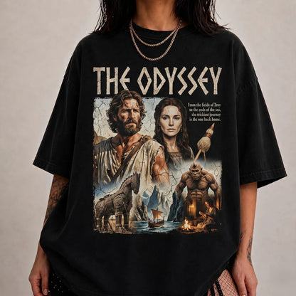 Greek Mythology Graphic Shirt — The Odyssey Inspired T-Shirt — Sweatshirt — Hoodie & Zip Hoodie — An - Custom Fan Apparel Image 2