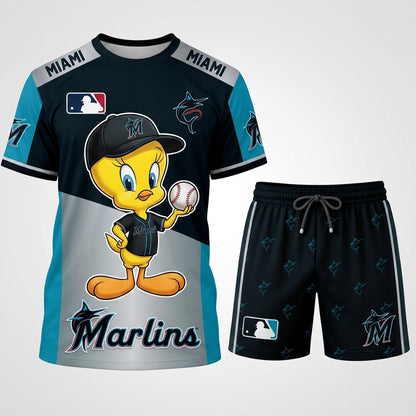 All 30 Teams Available-COMBO GIFTS FOR BASEBALL FAN | Sport Fan Set — T-Shirt + Shorts