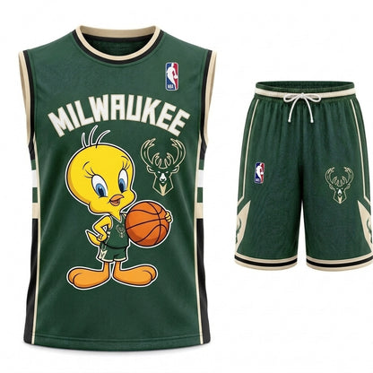 Sport Fan Set — Basketball Jersey+ Shorts | 15 Teams Available-COMBO GIFTS FOR FAN basketball