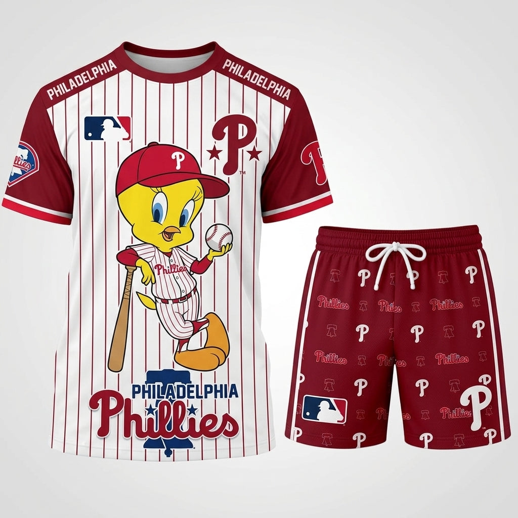 All 30 Teams Available-COMBO GIFTS FOR BASEBALL FAN | Sport Fan Set — T-Shirt + Shorts