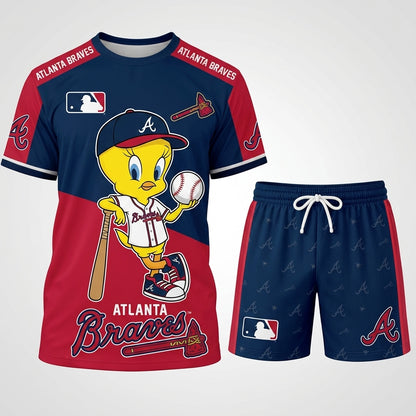 All 30 Teams Available-COMBO GIFTS FOR BASEBALL FAN | Sport Fan Set — T-Shirt + Shorts