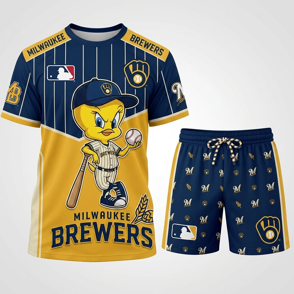 All 30 Teams Available-COMBO GIFTS FOR BASEBALL FAN | Sport Fan Set — T-Shirt + Shorts