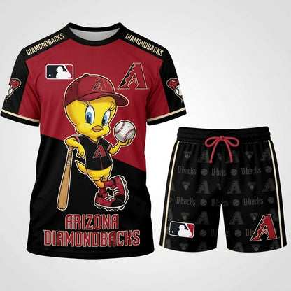All 30 Teams Available-COMBO GIFTS FOR BASEBALL FAN | Sport Fan Set — T-Shirt + Shorts