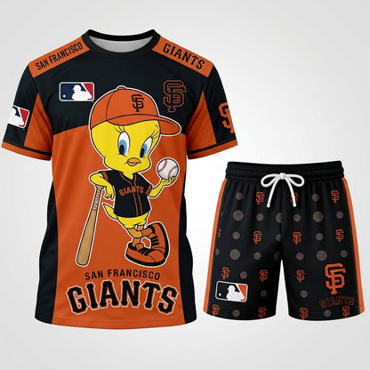 All 30 Teams Available-COMBO GIFTS FOR BASEBALL FAN | Sport Fan Set — T-Shirt + Shorts