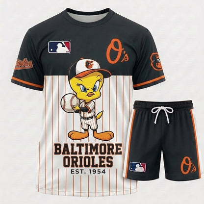 All 30 Teams Available-COMBO GIFTS FOR BASEBALL FAN | Sport Fan Set — T-Shirt + Shorts