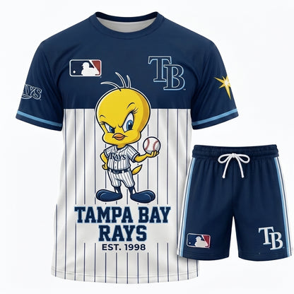 All 30 Teams Available-COMBO GIFTS FOR BASEBALL FAN | Sport Fan Set — T-Shirt + Shorts