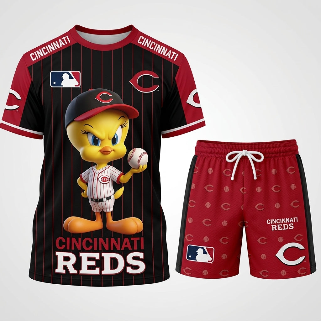 All 30 Teams Available-COMBO GIFTS FOR BASEBALL FAN | Sport Fan Set — T-Shirt + Shorts