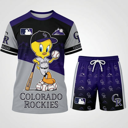 All 30 Teams Available-COMBO GIFTS FOR BASEBALL FAN | Sport Fan Set — T-Shirt + Shorts