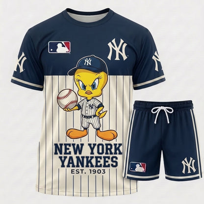 All 30 Teams Available-COMBO GIFTS FOR BASEBALL FAN | Sport Fan Set — T-Shirt + Shorts