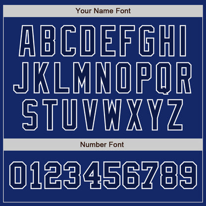 Custom Royal Navy-White Authentic Two Tone Baseball Jersey