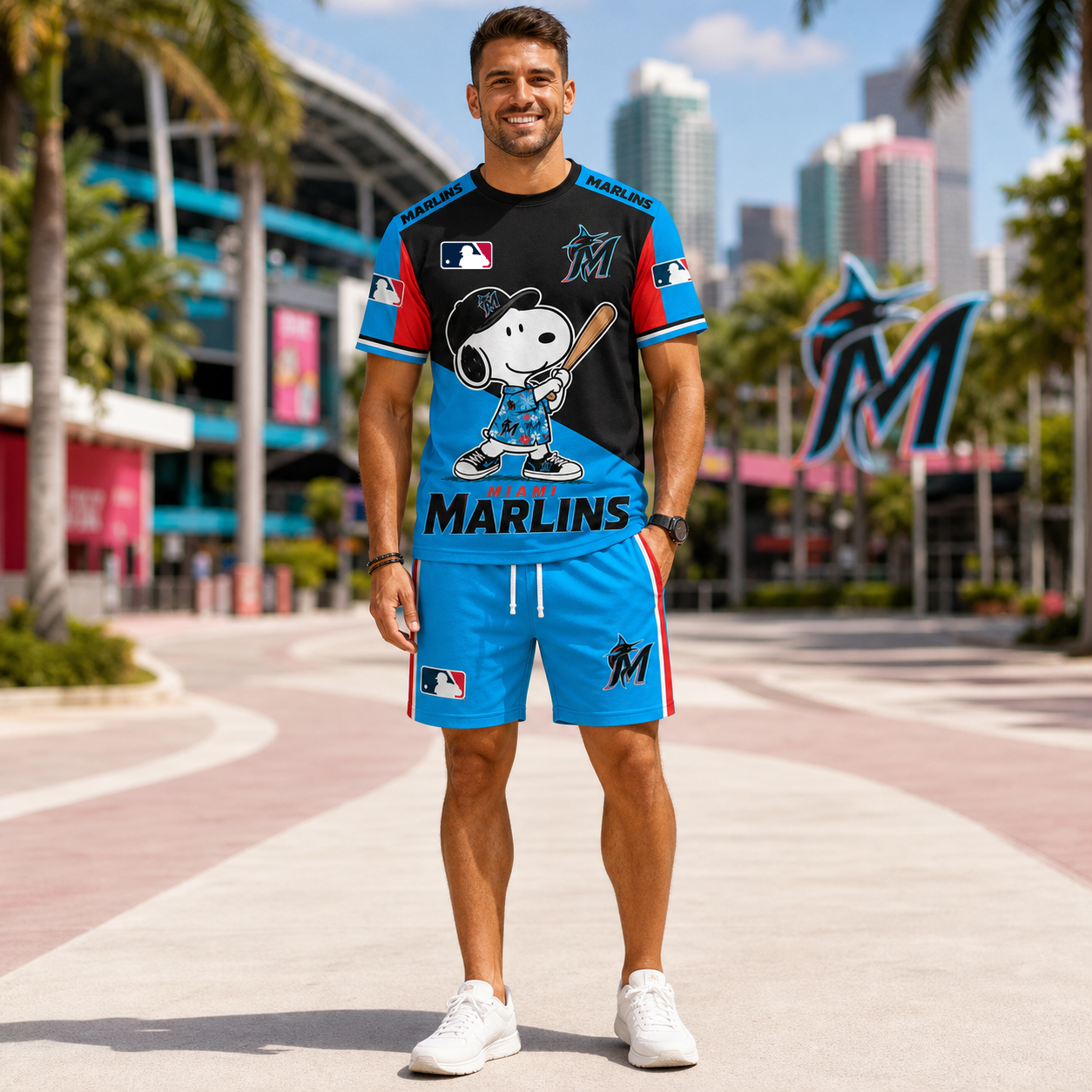 Sport Fan Set — T-Shirt + Shorts | All 30 Teams Available-COMBO GIFTS FOR FAN