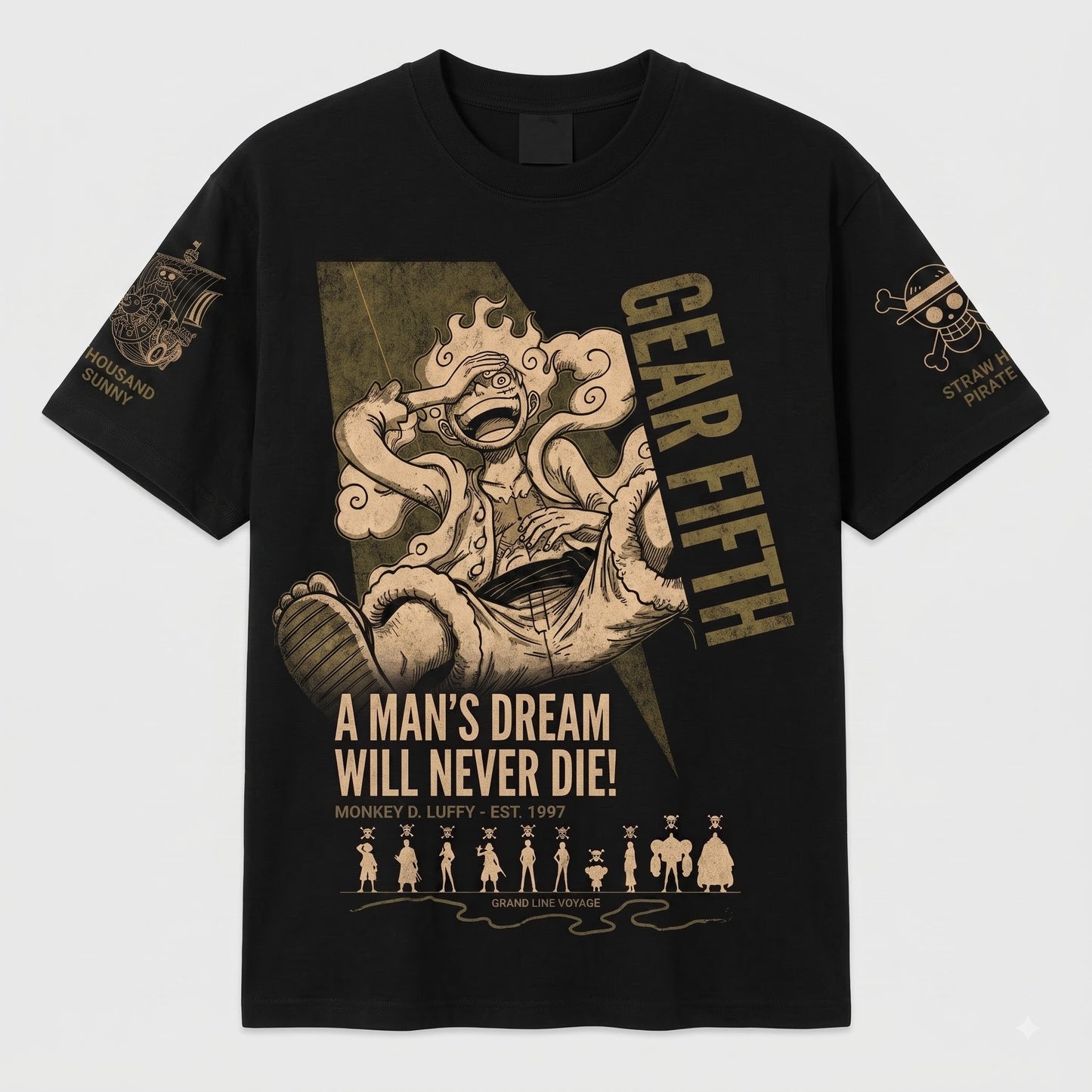 Anime Luffy Graphic Shirt, One Piece Inspired T-Shirt, Sweatshirt & Hoodie, Japanese Streetwear Fan Gift