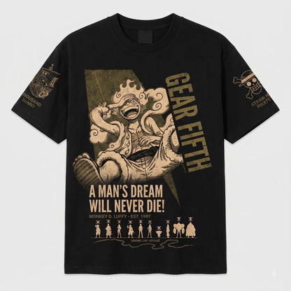 Anime Luffy Graphic Shirt, One Piece Inspired T-Shirt, Sweatshirt & Hoodie, Japanese Streetwear Fan Gift