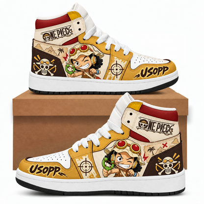 Limited Edition One Piece Squad Fan Shoes — Anime High Top Sneaker Gift
