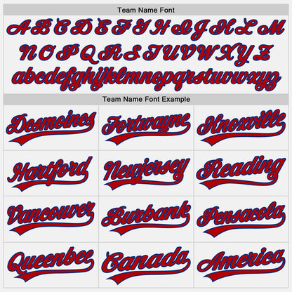 Custom Stitched White Red-Royal Baseball Pullover Sweatshirt Hoodie