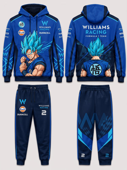 Sport Racing F1 x Son Goku Set — Hoodie & Sweatpants | 11 Formula Team Inspired Dragon Style