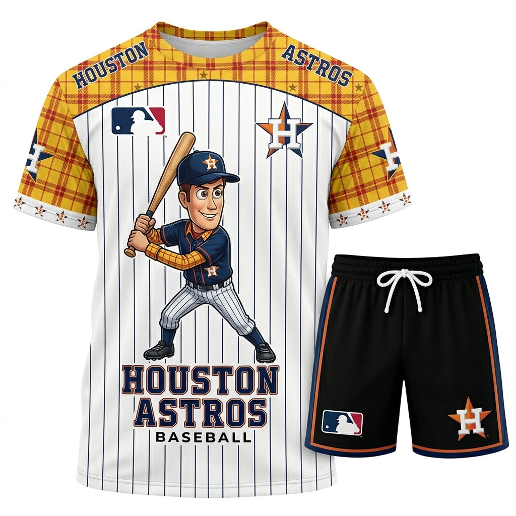 All 30 Teams Available-COMBO GIFTS FOR BASEBALL FAN | Sport Fan Set — T-Shirt + Shorts