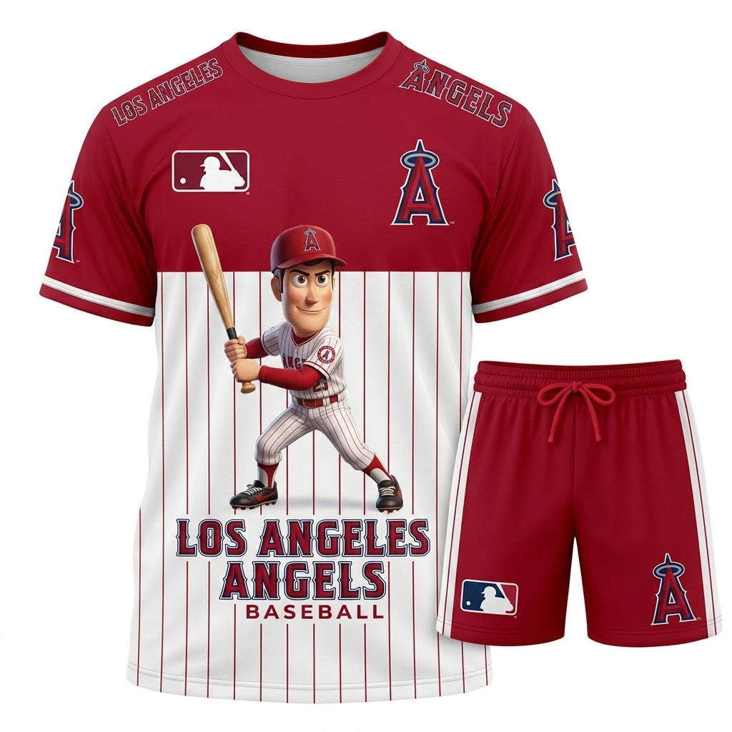 All 30 Teams Available-COMBO GIFTS FOR BASEBALL FAN | Sport Fan Set — T-Shirt + Shorts