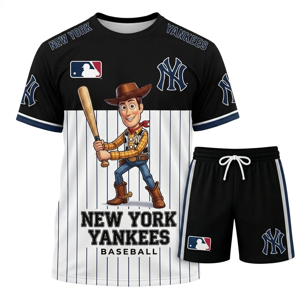 All 30 Teams Available-COMBO GIFTS FOR BASEBALL FAN | Sport Fan Set — T-Shirt + Shorts