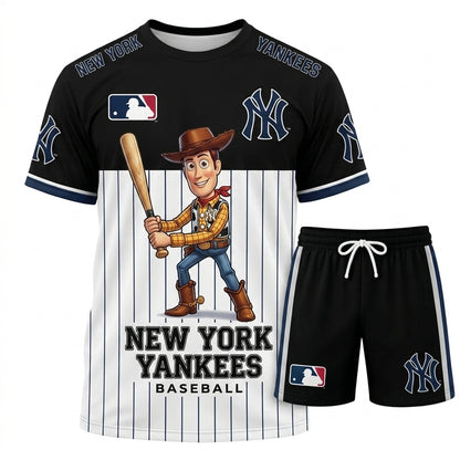 All 30 Teams Available-COMBO GIFTS FOR BASEBALL FAN | Sport Fan Set — T-Shirt + Shorts