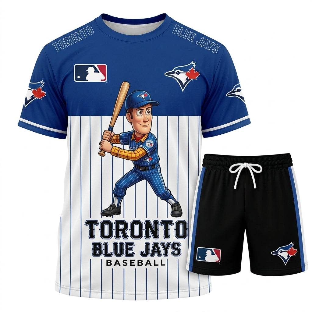 All 30 Teams Available-COMBO GIFTS FOR BASEBALL FAN | Sport Fan Set — T-Shirt + Shorts