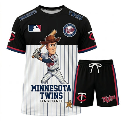 All 30 Teams Available-COMBO GIFTS FOR BASEBALL FAN | Sport Fan Set — T-Shirt + Shorts
